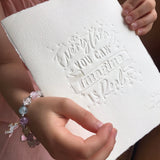 'Imagine' Embossed Print