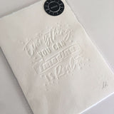 'Imagine' Embossed Print