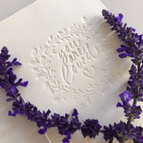 'Loved' Embossed Print